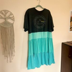 Upcycled Pink Floyd Dress